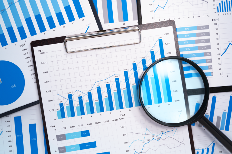 An image of statistics for self storage management.