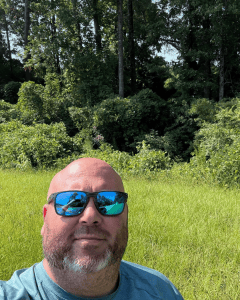 selfie in front of self storage site