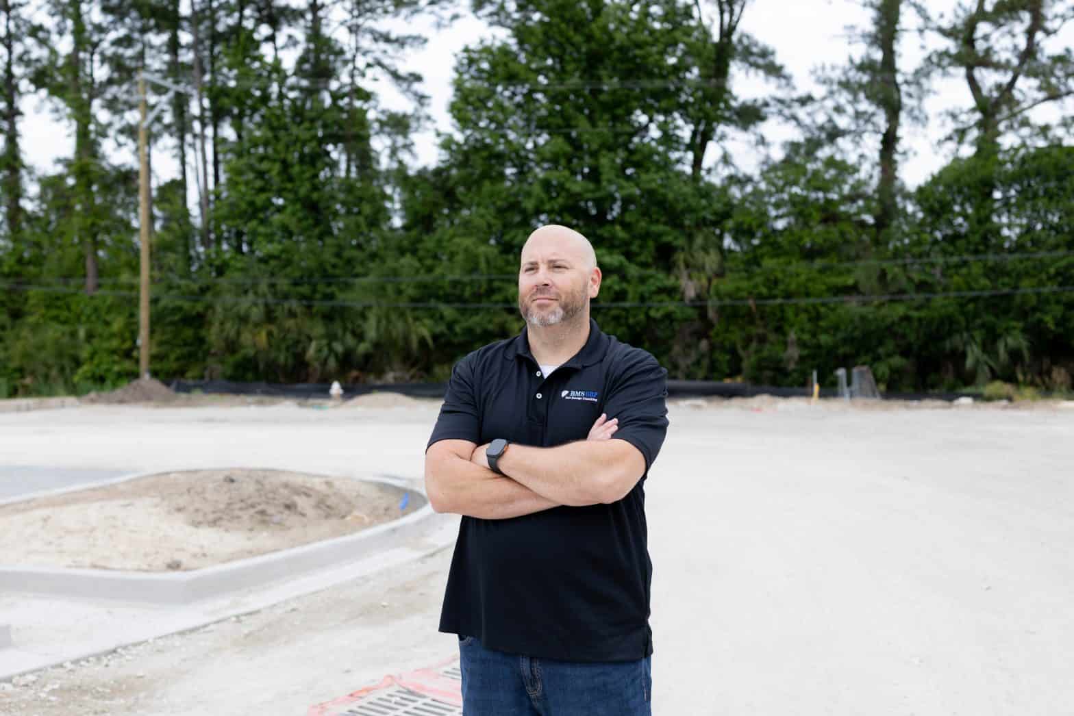 Eric Blum at a Future Self Storage facility site