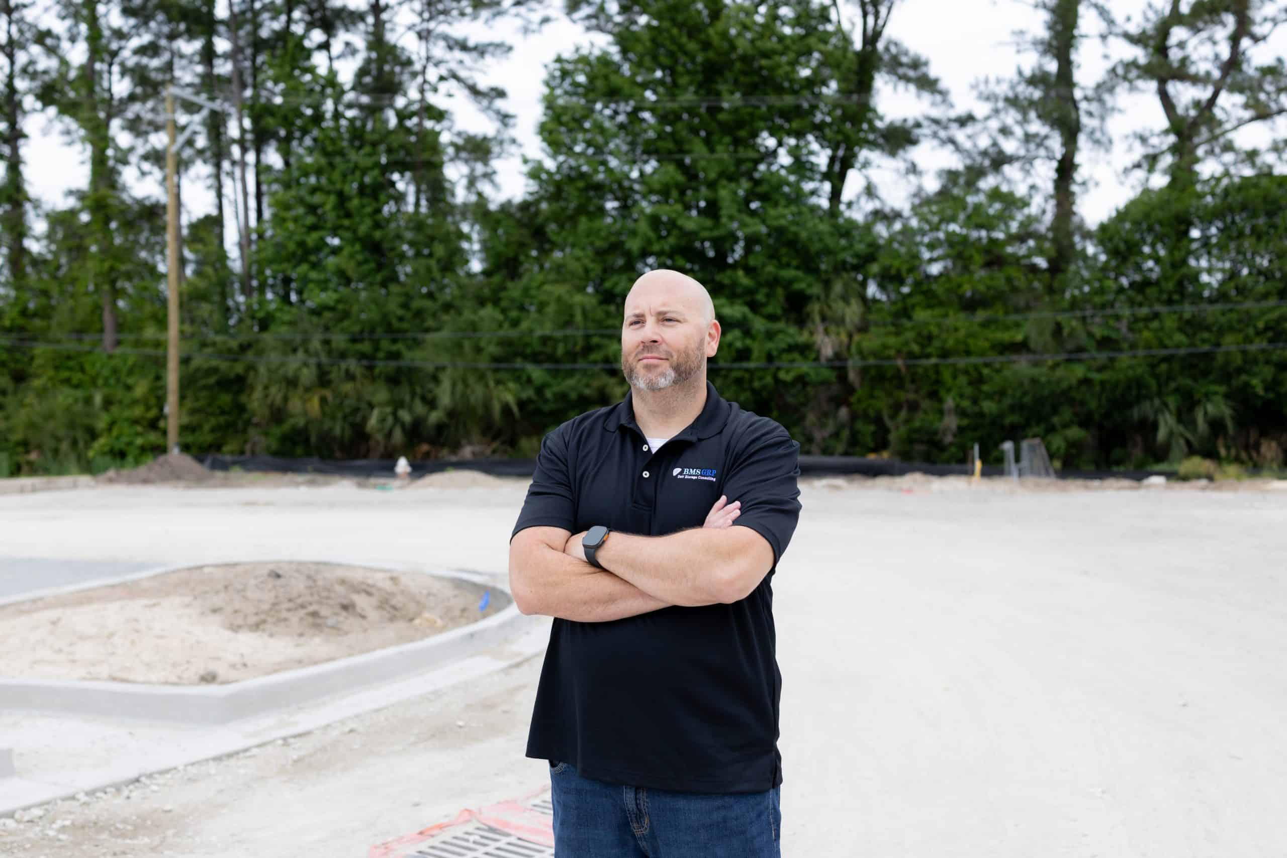 Eric Blum at a Future Self Storage facility site